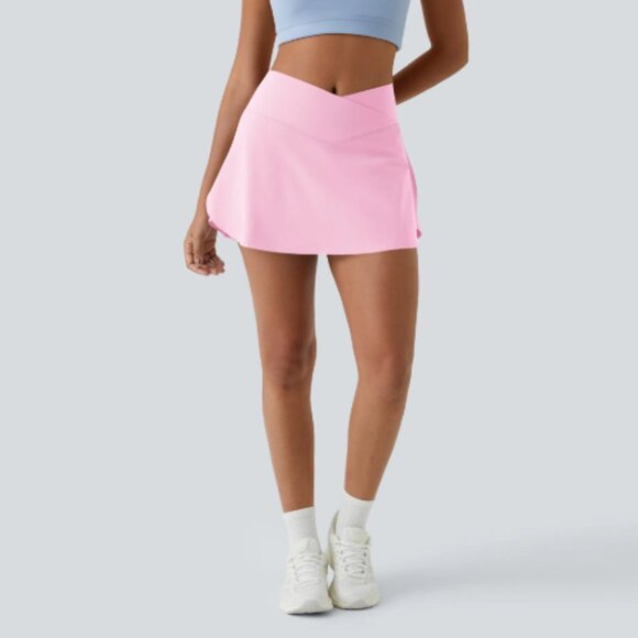 Halara 2-in-1 Side Pocket Cool Touch Mini Tennis Skirt-Lucid-UPF50+ - Picture 6 of 17